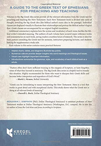 Ephesians: An Exegetical Guide for Preaching and Teaching (Big Greek Idea),Used