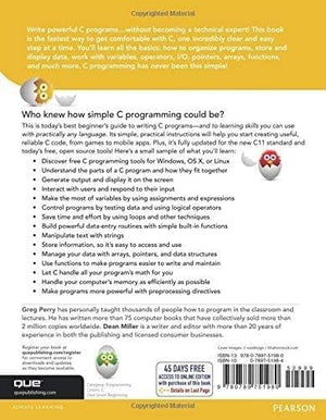 C Programming Absolute Beginner's Guide,Used