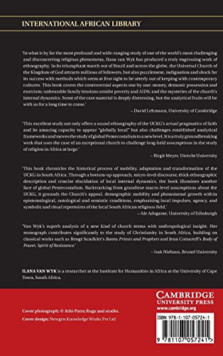 The Universal Church of the Kingdom of God in South Africa: A Church of Strangers (The International African Library, Series Num,Used