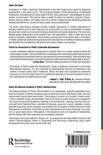 Innovations in Public Leadership Development (Transformational Trends in Governance and Democracy),Used