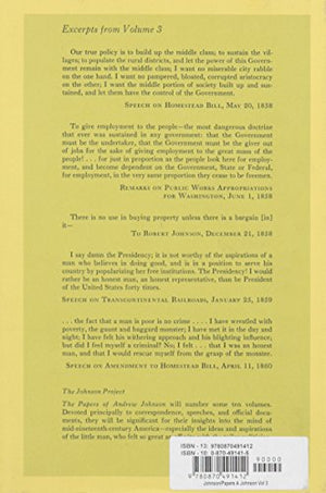 The Papers of Andrew Johnson: 003 (Volume 3),Used