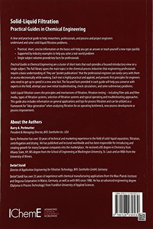 SolidLiquid Filtration: Practical Guides in Chemical Engineering,Used