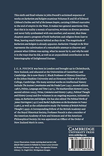 Barbarism and Religion: Volume 6, Barbarism: Triumph in the West,Used