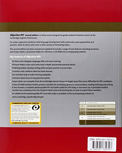 Objective PET Selfstudy Pack (Student's Book with answers with CDROM and Audio CDs(3)),Used
