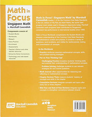 Student Workbook, Book B Grade 1 (Math in Focus: Singapore Math),Used