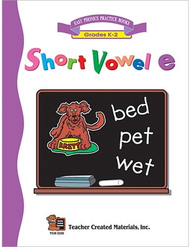 Short Vowel E Workbook,Used
