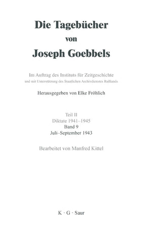 Juli  September 1943 (German Edition),Used