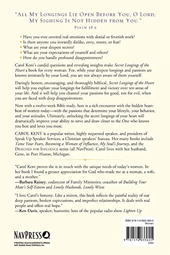 Secret Longings of the Heart: Overcoming Deep Disappointment and Unfulfilled Expectations (Navigators Reference Library),Used