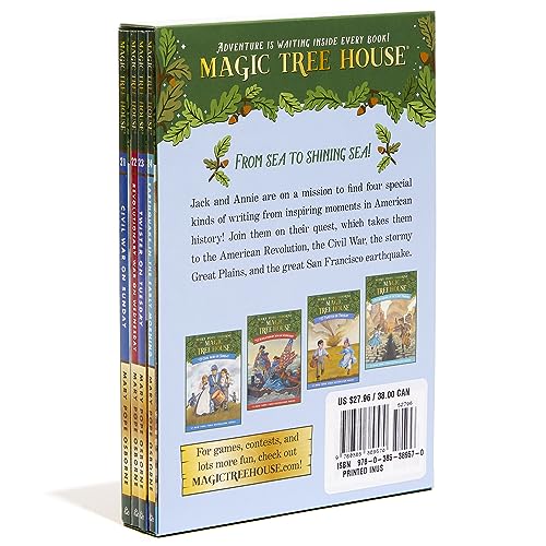 Magic Tree House Books 2124 Boxed Set: American History Quartet,Used