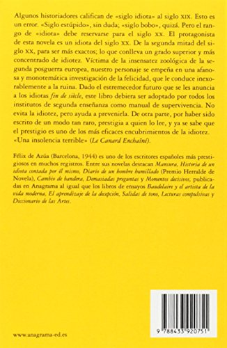 Historia de un idiota contada por l mismo (Spanish Edition),Used