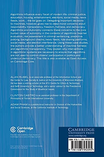Algorithms and Autonomy,Used