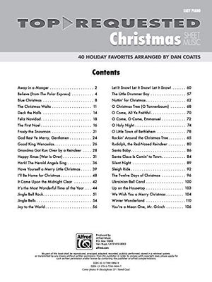 TopRequested Christmas Sheet Music: Easy Piano (TopRequested Sheet Music),Used