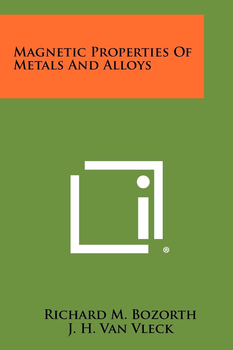 Magnetic Properties Of Metals And Alloys,New
