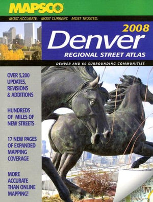 Mapsco Denver Regional Street Atlas,Used