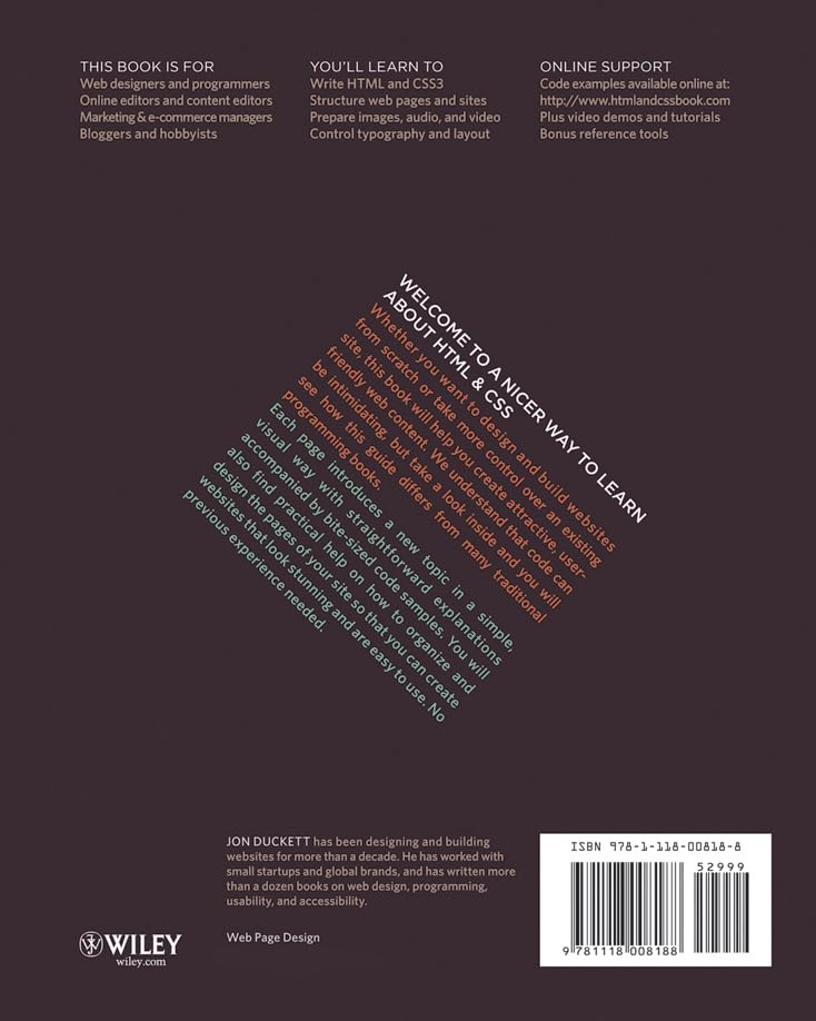 HTML and CSS: Design and Build Websites,Used