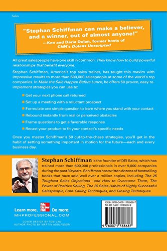 Make the Sale Happen Before Lunch: 50 CuttotheChase Strategies for Getting the Business Results You Want (PAPERBACK),Used