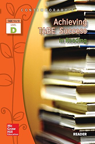 Achieving TABE Success In Reading, Level D Reader (Achieving TABE Success for TABE 9 & 10),Used