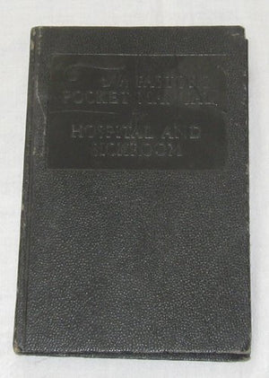 Pastor's Pocket Manual for Hospital and Sickroom,Used