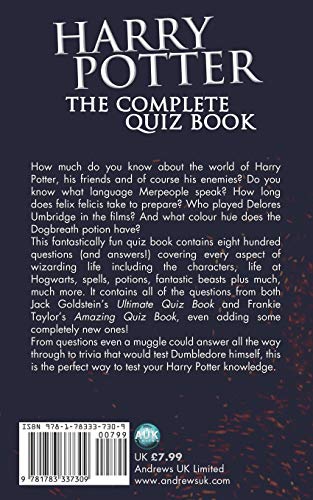 Harry Potter  The Complete Quiz Book,Used