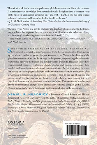 Humans versus Nature: A Global Environmental History,Used
