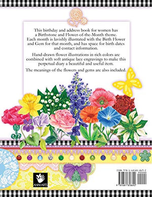 Birthday Book with Birth Flowers and Gems: A Perpetual Diary with Birthstone and FloweroftheMonth,Used