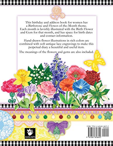 Birthday Book with Birth Flowers and Gems: A Perpetual Diary with Birthstone and FloweroftheMonth,Used