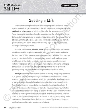 EvanMoor Stem Lessons and Challenges, Grade 6 Homeschooling & Classroom Resource Workbook, Life, Earth and Physical Science Pro,Used