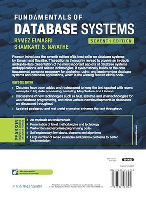 Fundamentals Of Database System, 7Th Edn,New
