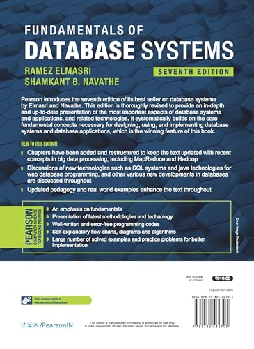 Fundamentals Of Database System, 7Th Edn,New