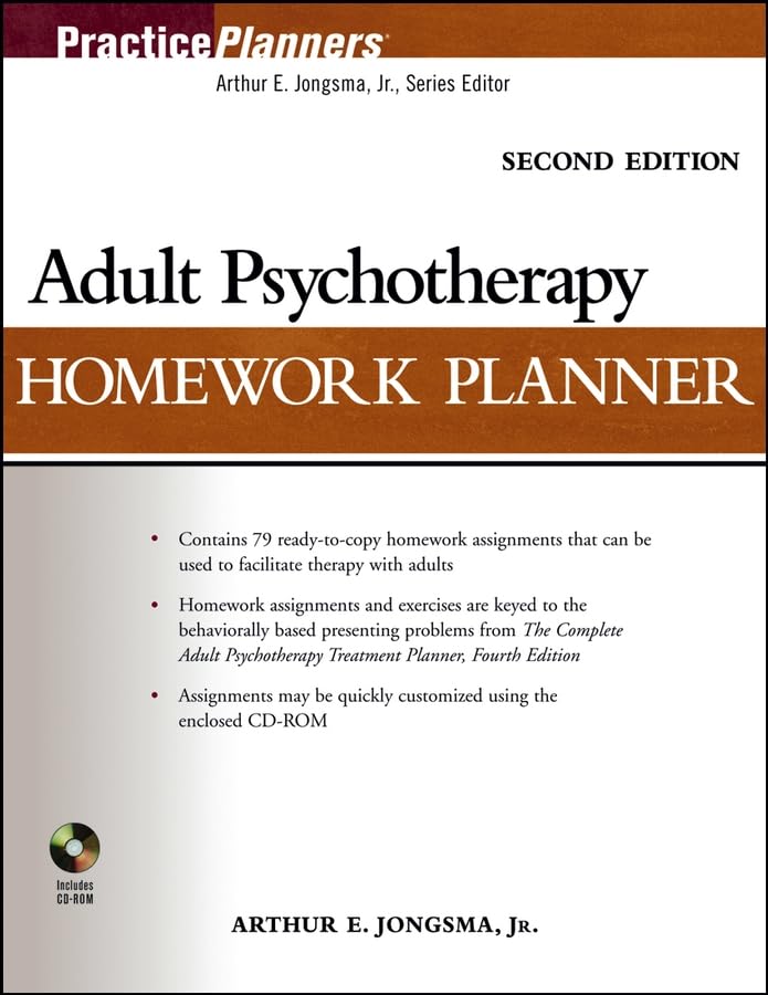 Adult Psychotherapy Homework Planner,Used