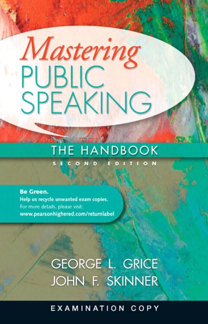 Mastering Public Speaking The Handbook,Used
