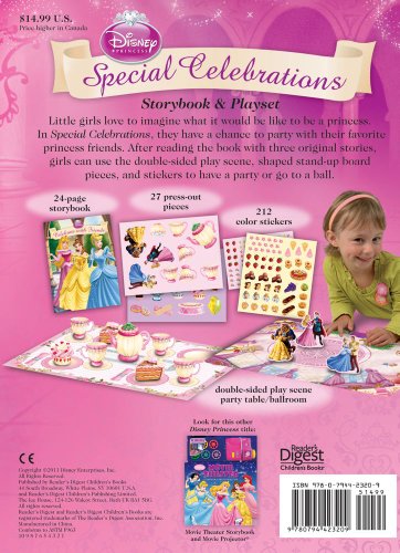 Disney Princess Special Celebrations: Storybook and Playset,Used