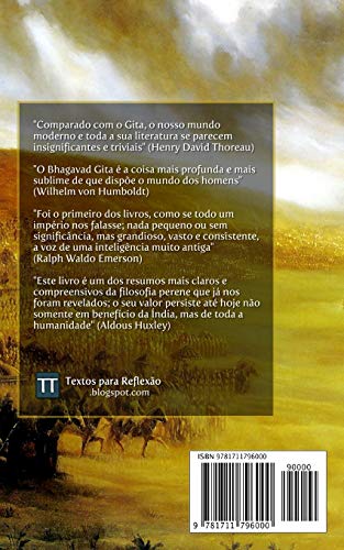 Bhagavad Gita: A Sublime Cano Da Grande Ndia (Portuguese Edition),New