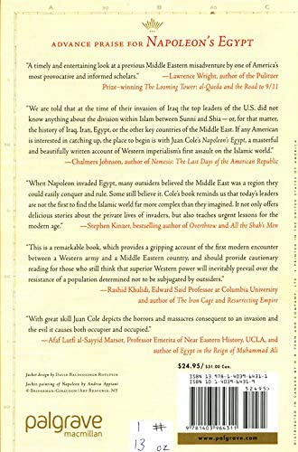 Napoleon'S Egypt: Invading The Middle East,Used