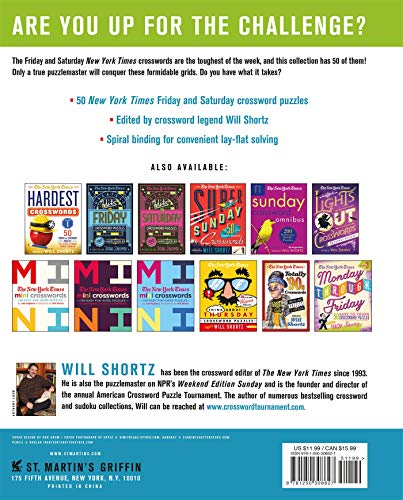 The New York Times Hardest Crosswords Volume 4: 50 Friday and Saturday Puzzles to Challenge Your Brain,Used