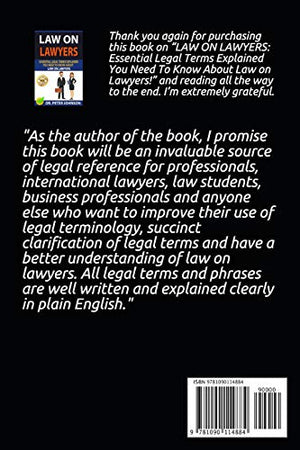LAW ON LAWYERS: Essential Legal Terms Explained You Need To Know About Law on Lawyers!,Used
