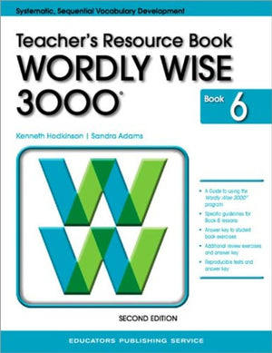 Wordly Wise 3000: Teacher'S Resource Book, Book 6,Used