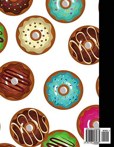 Composition Notebook College Ruled: Donut Doughnut Dough Nut Cute Composition Notebook, College Notebooks, Girl Pineapple School,Used