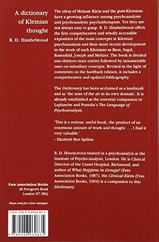 Dictionary of Kleinian Thought,New
