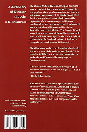 Dictionary of Kleinian Thought,Used
