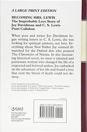 Becoming Mrs. Lewis (Thorndike Press Large Print Christian Fiction),Used