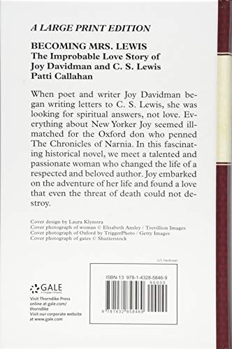 Becoming Mrs. Lewis (Thorndike Press Large Print Christian Fiction),Used