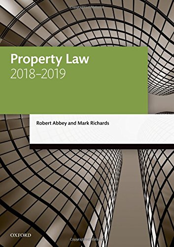 Property Law 20182019 (Legal Practice Course Manuals),Used