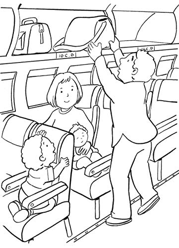 My Plane Trip Coloring Book (Dover Kids Coloring Books),Used