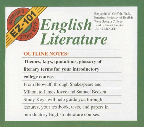 English Literature (Barron's EZ101 Study Keys (Audio)),Used