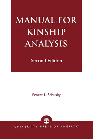 Manual For Kinship Analysis, Second Edition,Used