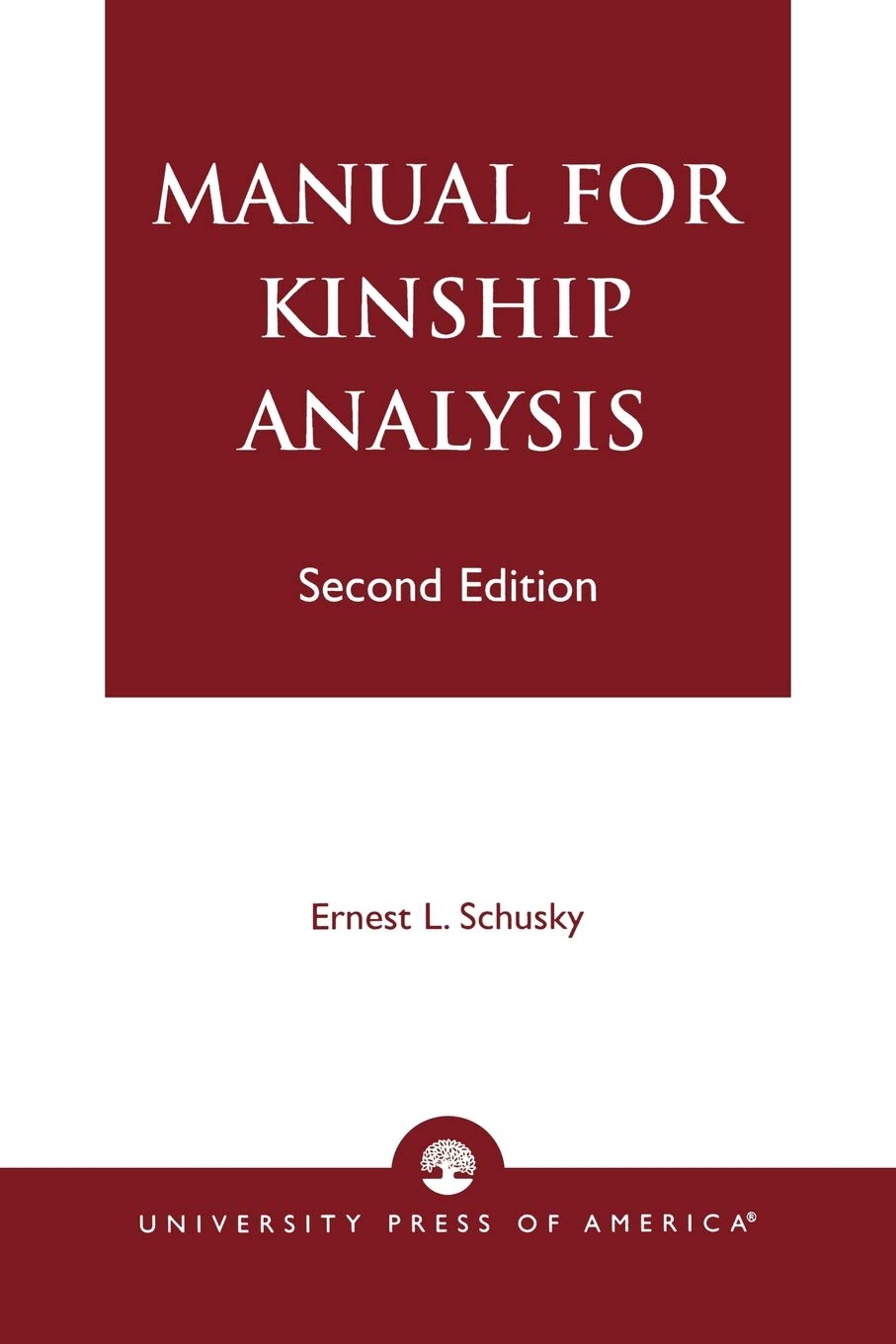 Manual For Kinship Analysis, Second Edition,Used