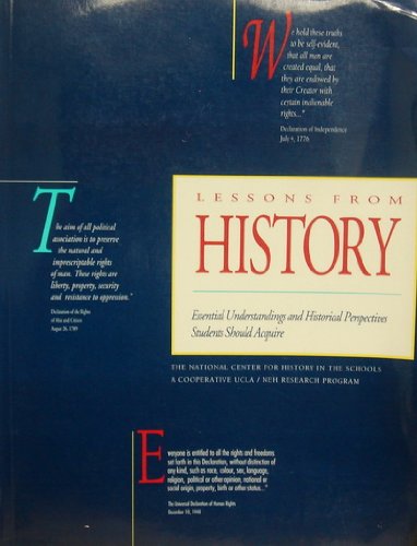 Lessons from History Essential Understanding and Historical Perspective Students Should Acquire,Used