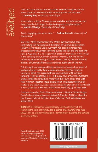 Germans As Victims: Remembering the Past in Contemporary Germany,Used
