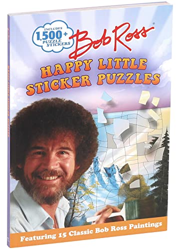 Bob Ross Happy Little Sticker Puzzles (Sticker Art Puzzles),Used